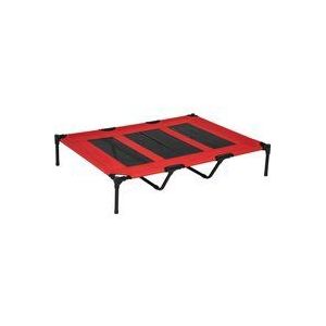 PawHut Hondenbed hondenligbed slaapplaats hondenbank hondenmand dierenbed 122 x 92 x 23 cm D04-069