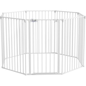 PawHut puppyhek, afsluitbare deur, 6 panelen, verstelbaar van 82,5 cm PawHut puppyhek, afsluitbare deur, 6 panelen, verstelbaar van 82,5 cm