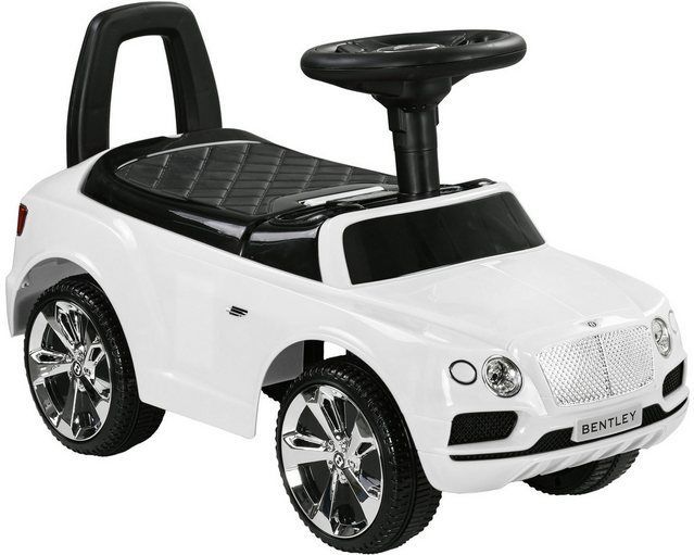 Aiyaplay - Bentley Bentayga Rutschauto, Rutscherfahrzeug mit Hupe und Musik, Kinderfahrzeug, Kinderauto mit Kippschutz für Kinder ab 18 Monaten Weiß