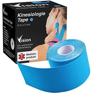 Vision - Kinesiologie Tape - Blauw - 5 cm x 5 m - Medisch Hulpmiddel