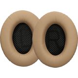 kwmobile 2x oorkussens compatibel met Bose Quietcomfort 35 35II 25 15 / QC35 QC35II QC25 QC15 oorkussens - Earpads voor koptelefoon - Kunstleer en schuim in beige