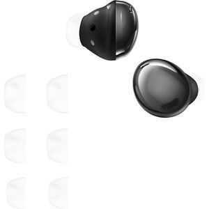 kwmobile 6x cover voor in-ear oortjes compatibel met Samsung Galaxy Buds 2 Pro - Vervangende oordopjes van siliconen in wit - 3 maten