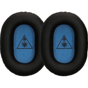 kwmobile - Oorkussens - Zwart - Kunstleer en Schuim