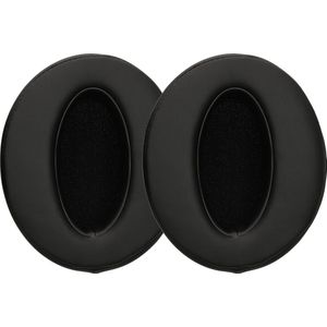 kwmobile 2x Oorkussens - Earpads voor Koptelefoon - Zwart - Kunstleer en Schuim