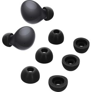 kwmobile - Cover voor Oordopjes - Zwart - Memory Foam