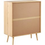 Beliani PEROTE - Commode - Lichte houtkleur - Rotan