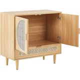 Beliani POTOSI - Sideboard - Lichte houtkleur - Rotan