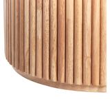 VISTALLA - Ronde eettafel - Lichte houtkleur - 120 cm - MDF