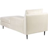 GUERET - Chaise longue - Beige - Symmetrisch - Fluweel