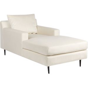 GUERET - Chaise longue - Beige - Symmetrisch - Fluweel