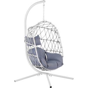 Beliani ADRIA - Hangende stoel - Wit - Polyester