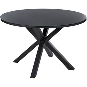 Beliani MALETTO - Ronde eettafel - Zwart - Aluminium