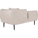 CHEVANNES - Chaise longue - Beige - Polyester