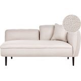 CHEVANNES - Chaise longue - Beige - Polyester