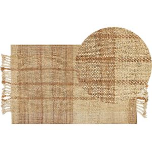 KARKIN - Modern vloerkleed - Beige - 80 x 150 cm - Jute