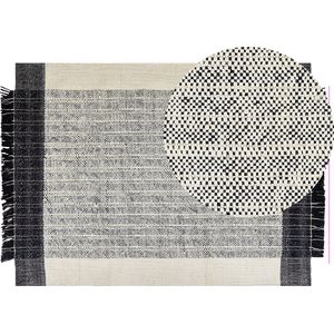 KETENLI - Modern vloerkleed - Wit - 140 x 200 cm - Wol