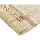 YELMEZ - Modern vloerkleed - Beige - 140 x 200 cm - Jute