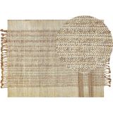 ORTAOBA - Modern vloerkleed - Beige - 160 x 230 cm - Jute