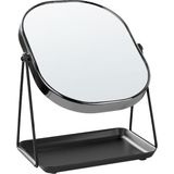 Beliani CORREZE - Tafel spiegel - Zwart - Metaal