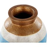 Beliani PLATEJE - Decoratieve vaas - Blauw - Terracotta