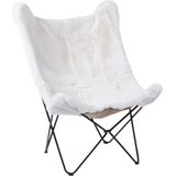 Beliani NYBRO - Armchair - Wit - Nepbont