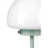 Tafellamp groen metalen basis lampenkap trekkoord minimalistische stijl kantoor bureaulamp