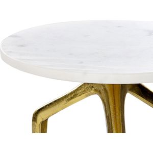 TILPA - Bijzettafel - Wit - Marmer