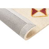 MISINLI - Modern vloerkleed - Beige - 160 x 230 cm - Wol