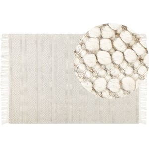 PERTEK - Modern vloerkleed - Beige - 160 x 230 cm - Wol