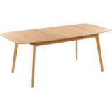 Beliani MADOX - Uitschuifbare eettafel - Lichte houtkleur - MDF