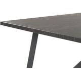 Beliani ANNIKA - Eettafel - Zwart - MDF