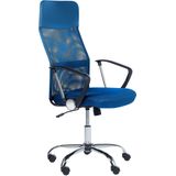 DESIGN - Bureaustoel - Blauw - Mesh