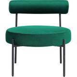 ALPHA - Fauteuil - Smaragdgroen - Fluweel