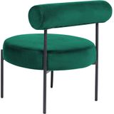 ALPHA - Fauteuil - Smaragdgroen - Fluweel