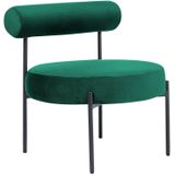 ALPHA - Fauteuil - Smaragdgroen - Fluweel