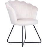 LOVELOCK - Fauteuil - Off-white - Fluweel