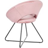 RACHEL - Fauteuil - Roze - Fluweel