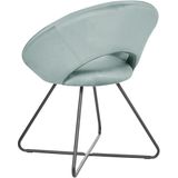 RACHEL - Fauteuil - Mintgroen - Fluweel