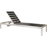 Beliani - NARDO - Strandstoel - Zwart - Aluminium