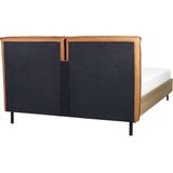 Beliani LIMANTON  - Bed - Goudbruin  - 160 x 200 cm - Kunstleer