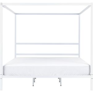 LESTARDS - Hemelbed - Wit - 180 x 200 cm - Staal