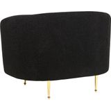 Beliani LOEN - Fauteuil - Zwart - Polyester