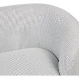 LOEN - Fauteuil - Wit/Zwart - Polyester