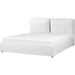 BAJONNA - Bed met Opbergruimte - Crene - 160 X 200 cm - Fluweel