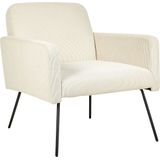 Beliani NARKEN - Fauteuil - Beige - Corduroy