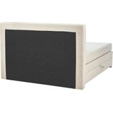 Beliani MINISTER - Boxspringbed - Beige - 180 x 200 cm - Polyester