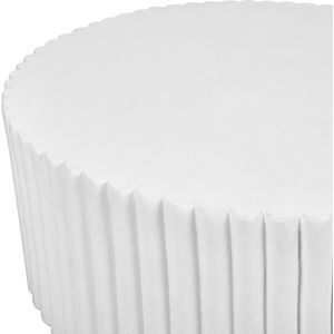 Beliani POZZA - Salontafel-Wit-Lichtbeton (MgO)