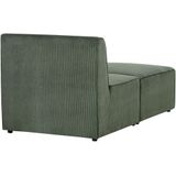 Beliani LEMVIG - Chaise longue - Donkergroen - Corduroy