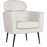SOBY - Fauteuil - Wit - Polyester