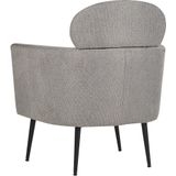 SOBY - Fauteuil - Taupe - Polyester